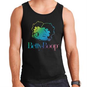 Betty Boop Wink Rainbow Gradient Men's Vest