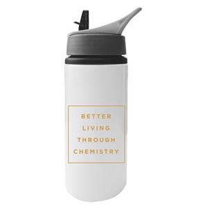Fatboy Slim Better Living Through Chemistry Aluminium Water Bottle With Straw