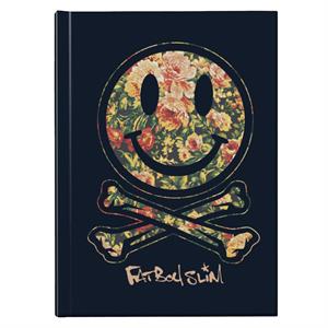 Fatboy Slim Floral Smiley And Crossbones Hardback Journal