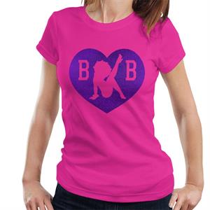 Betty Boop B B Purple Heart Women's T-Shirt