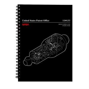 NASA Russian Service Module Blueprint Spiral Notebook