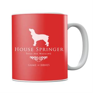 Game Of Bones House Springer Spaniel Parody Mug