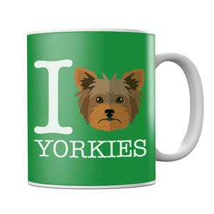 I Heart Yorkies Mug