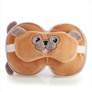 Smoosho's Pals Travel Mask & Pillow (Pug)