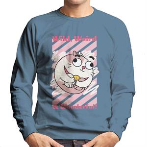 Boy Girl Dog Cat Mouse Cheese Wild Weird Wonderful Men's Sweatshirt