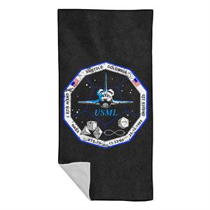 NASA STS 73 Columbia Mission Badge Distressed Beach Towel