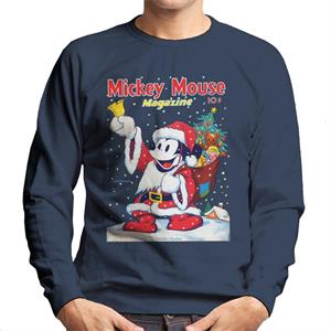 Disney Christmas Mickey Mouse Ringing Bell Men's Sweatshirt