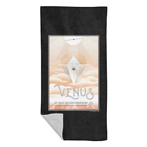 NASA Venus Cloud 9 Interplanetary Travel Poster Beach Towel