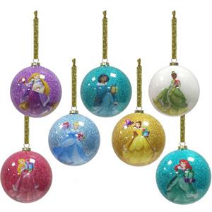Disney Princess Christmas Baubles (Set of 7)