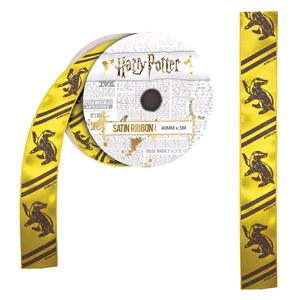 Harry Potter Hufflepuff Satin Ribbon (5 metres)