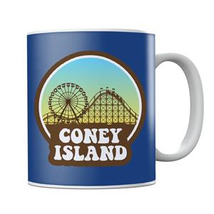 Coney Island Retro Sunset Mug