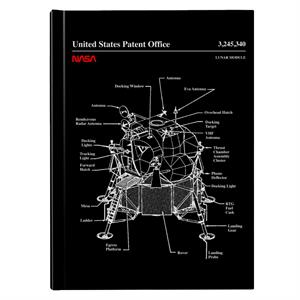 NASA Lunar Module Blueprint Hardback Journal