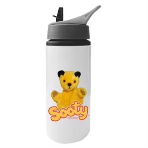 Sooty With Classic Logo Aluminium Water Bottle With Straw