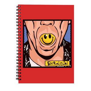 Fatboy Slim Smiley Mouth Pop Art Spiral Notebook