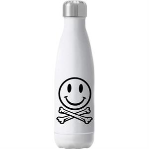 Fatboy Slim Clear Smiley Face And Crossbones Insulated Stainless Steel Water Bottle