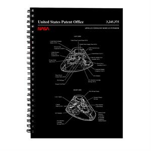 NASA Apollo Command Module Interior Blueprint Spiral Notebook