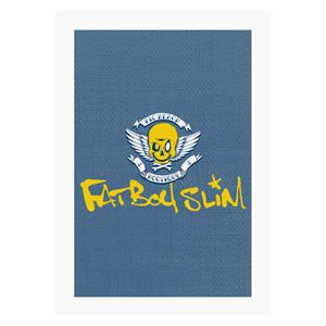 Fatboy Slim Smiley Wings Text Logo A4 Print