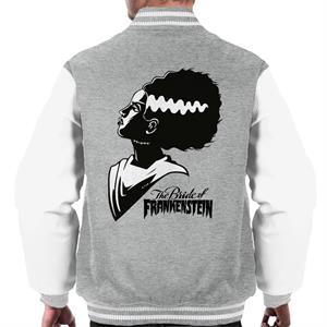 Bride Of Frankenstein Silhouette Men's Varsity Jacket