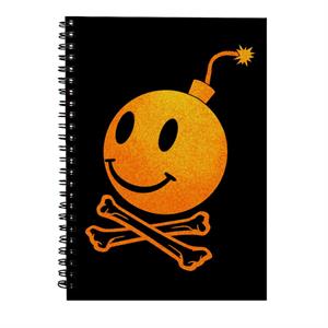 Fatboy Slim Bomb And Crossbones Spiral Notebook