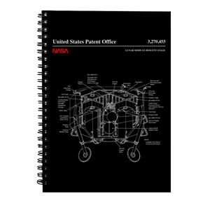 NASA Lunar Module Descent Stage Blueprint Spiral Notebook