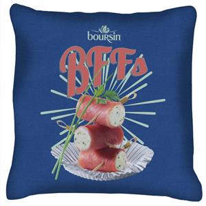 Boursin BFFs Cushion