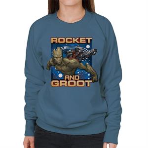 Marvel Guardians Of The Galaxy Rocket And Groot Women's Sweatshirt