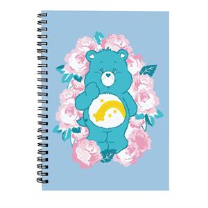 Care Bears Wish Bear Pink Flowers Spiral Notebook