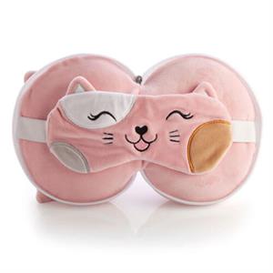 Smoosho's Pals Travel Mask & Pillow (Cat)