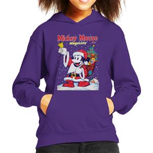 Disney Christmas Mickey Mouse Ringing Bell Kid's Hooded Sweatshirt