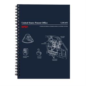 NASA Command Module Control System Blueprint Spiral Notebook