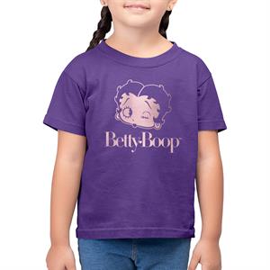 Betty Boop Wink Rose Gold Foil Kid's T-Shirt