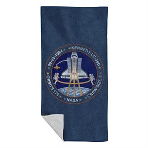 NASA STS 64 Discovery Mission Badge Distressed Beach Towel