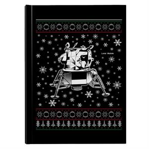 NASA Apollo Lunar Module Christmas Knit Pattern Hardback Journal