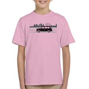 London Taxi Company TX4 Driving Along The City Kid's T-Shirt