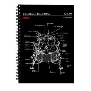 NASA Lunar Module Blueprint Spiral Notebook