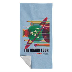 NASA The Grand Tour Interplanetary Travel Poster Beach Towel