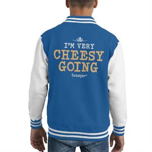 Boursin Im Very Cheesy Going Kid's Varsity Jacket