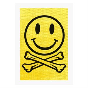 Fatboy Slim Clear Smiley Face And Crossbones A4 Print