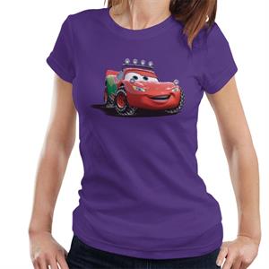 Disney Christmas Cars Lightning Mcqueen Off Road Women's T-Shirt