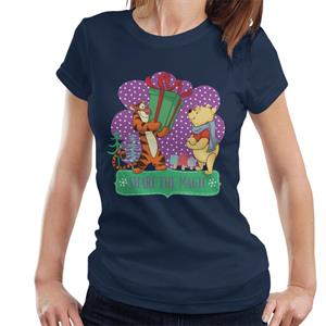 Disney Christmas Winnie The Pooh Share The Magic Women's T-Shirt