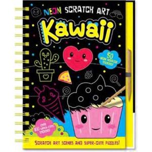 Neon Scratch Art Kawaii by Connie Isaacs