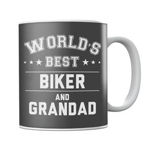 Worlds Best Biker And Grandad Mug