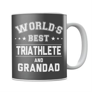 Worlds Best Triathlete And Grandad Mug