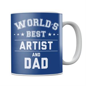 Worlds Best Artist And Dad Mug
