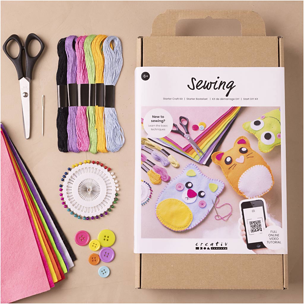 Starter Craft Kit Sewing, Teddy bears, 1 pack