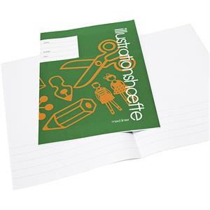 Exercise book with picture space 