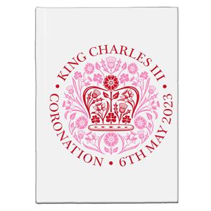 Coto7 King Charles III The Coronation 2023 Red Emblem Hardback Journal