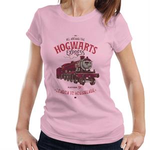 Harry Potter All Aboard The Hogwarts Express London To Hogsmeade Women's T-Shirt