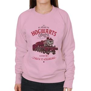 Harry Potter All Aboard The Hogwarts Express London To Hogsmeade Women's Sweatshirt