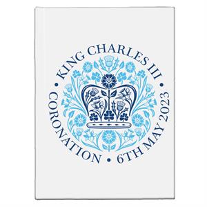 Coto7 King Charles III The Coronation 2023 Blue Emblem Hardback Journal